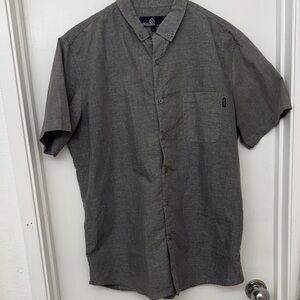 Volcom Charcoal Casual Button-Down Shirt
